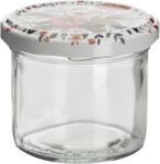 Gastro befőttesüveg 125 ml, csavaros tető nyári virágmintával, 6 darabos készlet