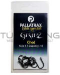 Pallatrax Gripz Chod Hooks (10) Size 8 (pxps1277)