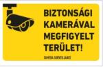  munkavédelmi matrica önt. 160x100 bizt. kamerával ell. terület