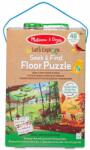 Melissa & Doug Puzzle cu două fețe 2 în 1 Melissa & Doug - Căutați și găsiți, 48 piese (30833) Puzzle