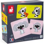 Janod Puzzle pentru bebeluși Janod din 12 x 2 piese - Opuse (J02627) Puzzle