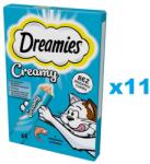 Dreamies Creamy kiegészítő eledel ízletes lazaccal macskáknak 44x10 g