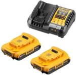 DEWALT DCB1104D2 akkumulátor és töltő szett 18 V | 2 Ah (DCB1104D2-QW) (DCB1104D2)
