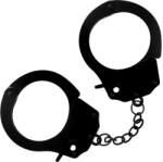 SuperLove Metal Hand Cuffs Black