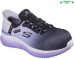 Skechers TILIDO - OMBRAY S1 PL SR ESD fekete/lila női cipő, munkacipő 36-41