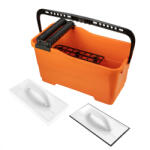 NEO TOOLS Burkolókészlet: Vödör 25l + Gumis simító + Szivacsos simító (50-253) - olaj