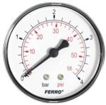 Novaservis Ferro manométer 63 mm 4 bar hátsó csatlakozás 1/4 (M6304A) | Ferro nyomásmérő hátsós, 4, 0 bar, 63mm M6304A (M6304A) (M6304A)