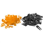 NEO TOOLS Csempeszintező rendszer 100 + 200db, 1.5mm (61-100) - olaj