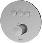 Kronenbach Smart Push kád és zuhany csaptelep süllyesztett z termosztáttal króm 19044003CR (19044003CR)