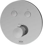 Kronenbach Smart Push kád és zuhany csaptelep süllyesztett z termosztáttal króm 19044002CR (19044002CR)