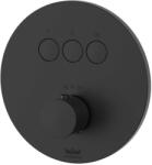 Kronenbach Smart Push kád és zuhany csaptelep süllyesztett z termosztáttal fekete 19044003SM