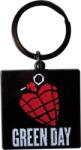 Green Day Stacked Logo & Grenade (Glow-in-the-Dark) Ключодържател (GDKEY04)