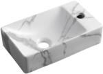 SAPHO SMALL MARGITHA kerámiamosdó, 38x22cm, jobbos, carrara (MGT38217) (MGT38217)