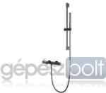 AREZZO design design ELEGANT termosztatikus kádtöltő csaptelep zuhanyszettel, gun metal (AR-1295GM)