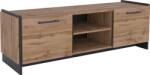 TEMPO KONDELA TV asztal, wotan tölgy/fekete, AMONI 2D