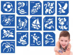 TyToo Body Art Fiús sablon szett 15db-os