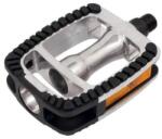  Pedál 9/16" non-slip alu union sp-812 golyós + prizma ezüst / fekete