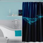 Tropik Home Perdea dus 3D cu 12 inele, dimensiunea 180x200cm Phantom