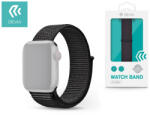 DEVIA Apple Watch szövet sport szíj - Devia Deluxe Series Sport3 Band - 42/44/45/49 mm- fekete - mobilehome