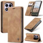 CaseMe Husă rabatabilă pentru Xiaomi Redmi Note 14 Pro maro deschis