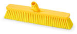 IGEAX élelmiszeripari tolóseprű, partvis fej, 45cm, 0, 75mm kemény sörtével, sárga (1009YT) - szerek