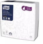 Tork szalvéta textilhatású Elegance, 40/1 fehér, ARABESQUE, 50 lap/csg, 10csg/karton (509413)