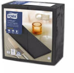 Tork szalvéta Linstyle, premium textilhatású, FEKETE, 39/1, 1/8 HAJTÁS, 50db/csg, 12csg/karton (478151)