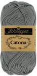 Scheepjes Catona 242 Metal Gray - fémszürke pamut fonal - 50gramm