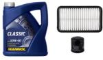 Mannol Suzuki Alto olajcsere szett 1.1 2002-2006 levegőszűrő, olajszűrő, Mannol Defender, Mannol Classic 10w40 4L (13780M79J00, 16510-82703)