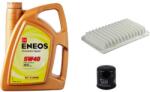 Eneos Suzuki Splash olajcsere szett 1.0-1.2 levegőszűrő, olajszűrő, Eneos Premium Hyper 5w40 4L (13780-73KA0, J1316004, UFI 23.255. 00)