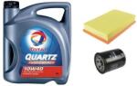 Total Suzuki Wagon R olajcsere szett 1.3 G13BB motorszám, levegőszűrő, olajszűrő, Total Quartz 7000 10w40 4L (13780-83E00, 16510-61A01)
