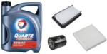 Total Suzuki Sx4 olajcsere szett 1.5-1.6 benzin 2009.08-ig levegőszűrő, olajszűrő, pollenszűrő, Total Quartz 7000 10w40 4L (13780-79J00, 16510-61A01, 95860-62J00)