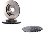 Japanparts Suzuki Vitara és SX4 S-Cross 2015-től első féktárcsa Optimal (Made In Germany) és utángyártott fékbetét szett (55311-61M00, 55810-61M01)