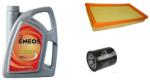 Eneos Suzuki Ignis olajcsere szett 2003-2007, 1.3-1.5 benzin levegőszűrő, olajszűrő, Eneos Premium 10w40 4L (13780-86G00, 16510-61A01)