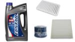 ECSTAR Suzuki Swift V 2017.01. olajcsere szett 1.2 benzin K12C levegőszűrő, olajszűrő, pollenszűrő, Suzuki gyári motorolaj ECSTAR 0w20 4L (99000-21E20-047, 13780-81PA0, OP-FOF40253 , 95861-81P00)