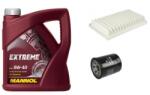 Mannol Suzuki Swift IV 2010.10-2017.05 olajcsere szett 1.2 benzin levegőszűrő, olajszűrő, Mannol Extreme 5w40 4L (13780-69L0, 16510-61A31-A21)