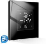  Okos termosztát, WiFi, üveg előlap (WK-BK)