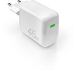 PURO SuperMini hálózati töltő 1xUSB-C csatlakozással 45W GaN PD - fehér