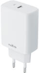 Maxlife Univerzális hálózati gyors töltőfej, 1xType-C, PD gyors töltés, 20W/3A, fehér, Maxlife MXTC-10-20C