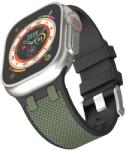 WiWU Wi-WB015 Kylin csereszíj Apple Watch 42/44/45/49 mm - olajzöld