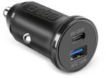 SBS TECRPD25W autós töltő 1xUSB-A és 1xUSB-C csatlakozással 25W PD - fekete