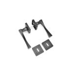Yale Maner usa interior cu rozeta patrata pentru cheie Yale Verona, aluminiu, negru mat