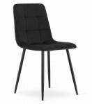 FDY Scaun Bucatarie/Dining Jacob Negru Catifea