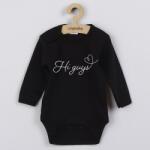 NEW BABY Body pentru copii cu imprimeu New Baby Hi guys, mărime 68 (4-6l)