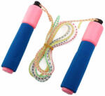TipTopTOYS Coardă de sărit cu mâner Burete multicolor 260cm