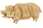 Robotime Puzzle 3D din lemn Animale domestice Porc 38 piese JP231 Pig (JP231) Puzzle