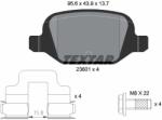 TEXTAR Set placute frana, frana disc TEXTAR 2360102 - fixbox