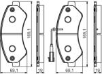 Bosch Set placute frana BOSCH 0 986 495 095 (0 986 495 095)