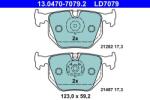 ATE Set placute frana axa spate [Ceramica] ATE 13047070792 (13.0470-7079.2)