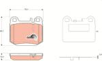TRW Set placute frana TRW GDB1457 (GDB1457)